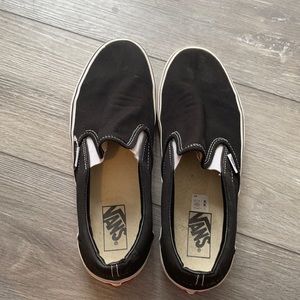 Black slip on vans